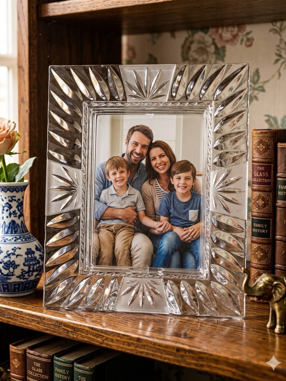 Cristal d'Arques "Vincennes" Crystal 9 x 11 Picture Frame Made in France